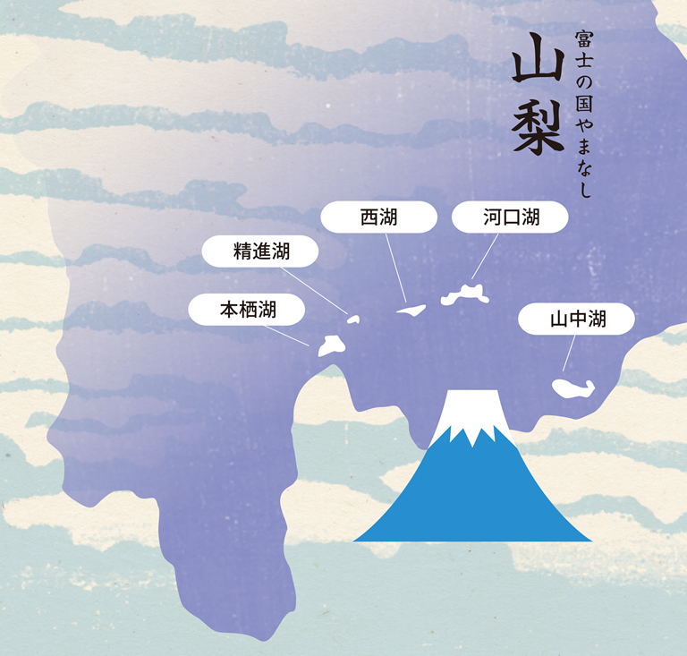 富士五湖　地図