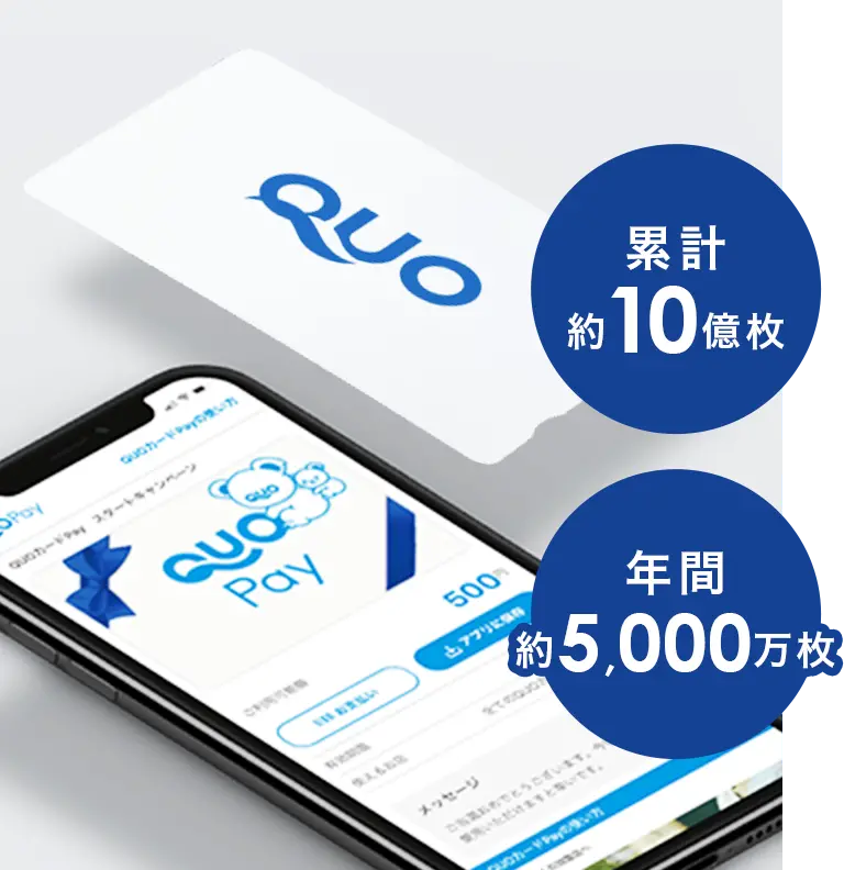 累計約10億枚 年間約5,000万枚